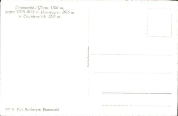Braunwald GL Braunwald Claridenstock – Bild 2