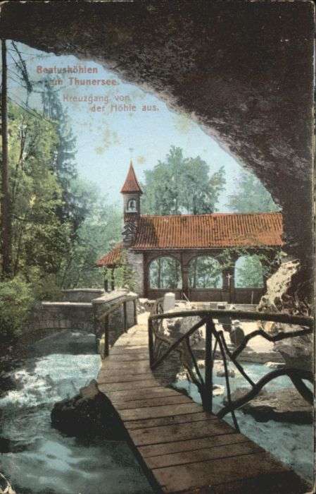 Wilderswil [Stempelabschlag] Beatushöhlen Kreuzgan