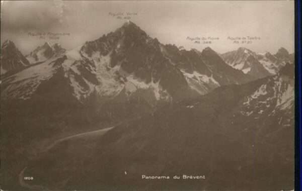 Aiguille Verte [Handschriftlich]Brevent