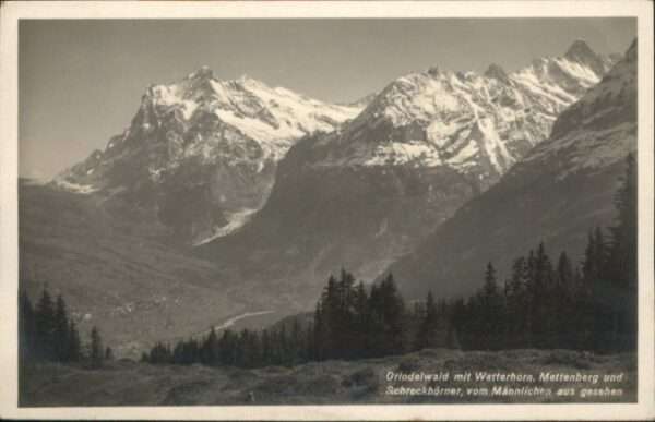 Grindelwald Wetterhorn Mettenberg Schreckhörner