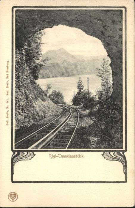 Vitznau Rigi Bahn Tunnelausblick