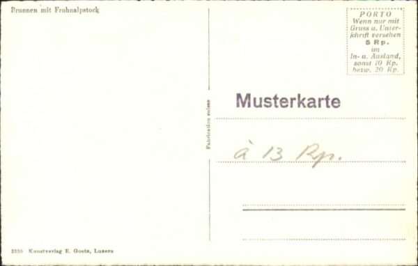 Brunnen SZ Frohnalpstock Schiff – Bild 2