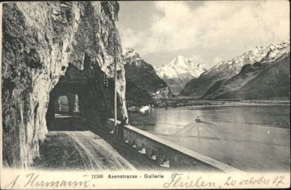 Flueelen UR Flüelen [Stempelabschlag] Axenstrasse