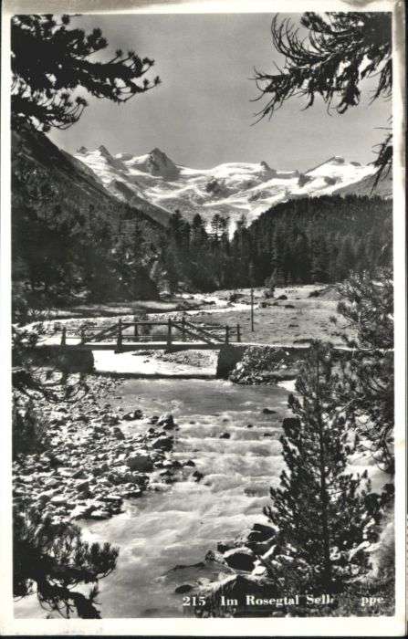 Pontresina [Stempelabschlag] Rosegtal Brücke
