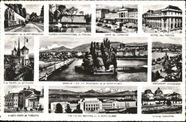 Genf GE Genf Monument Hotel Post St Pierre Thea