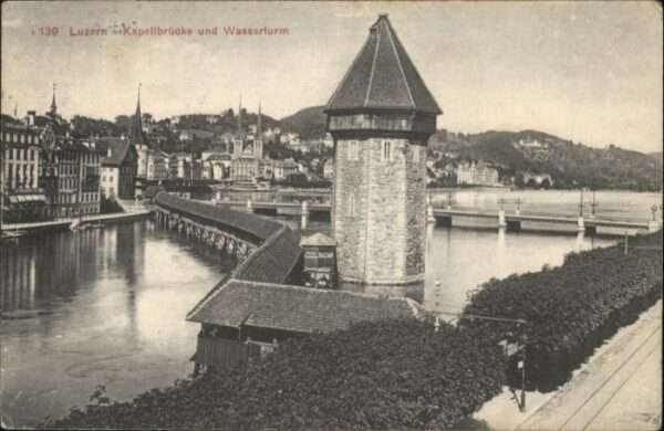 Luzern LU Luzern Kapellbrücke Wasserturm