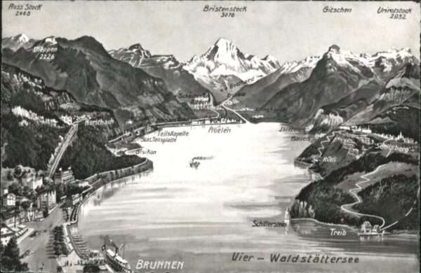 Brunnen SZ Vierwaldstättersee Schiff