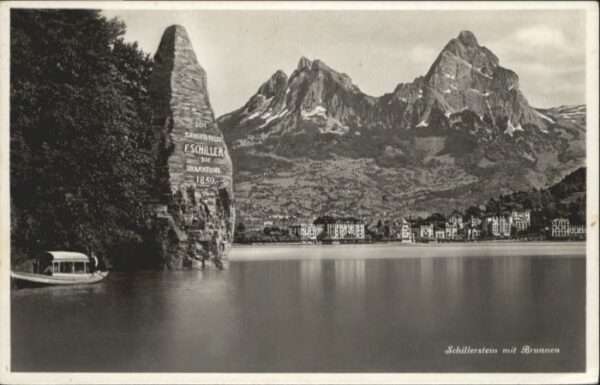 Brunnen SZ Schillerstein Schiff