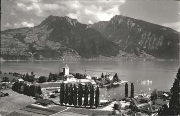 Spiez BE Spiez Schloss Hafen