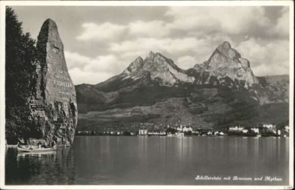 Brunnen SZ Schillerstein Mythen
