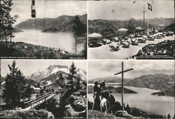 Beckenried Klewenalp Restaurant Terasse Kuh Kreuz
