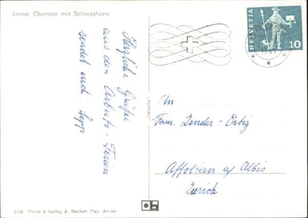 Arosa GR Arosa Obersee Schiesshorn – Bild 2