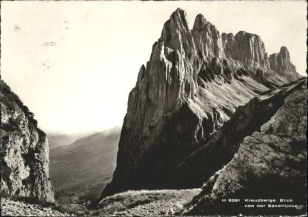 Bruelisau Stempelabschlag] Kreuzberge Saxerlücke