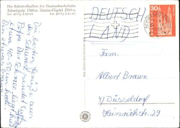 Schwaegalp AR Schwägalp Meglisalp Säntisgipfel Marwie – Bild 2
