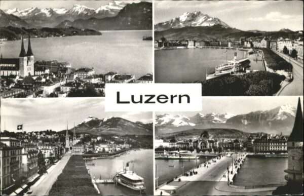 Luzern LU Luzern Schiff Kirche  Brücke