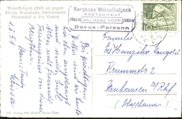 Weissfluhjoch Flüela Weisshorn Schwarzhorn Dischmatal – Bild 2