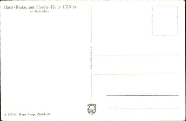 Harder Hotel Restaurant Kulm bei Interlaken – Bild 2