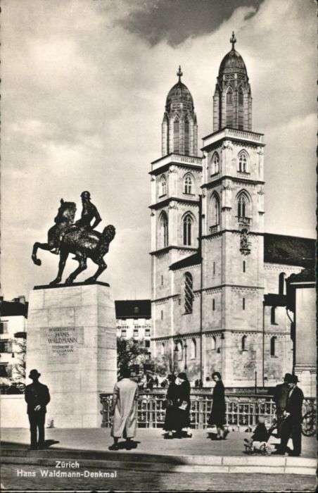 Zuerich ans Waldmann Denkmal