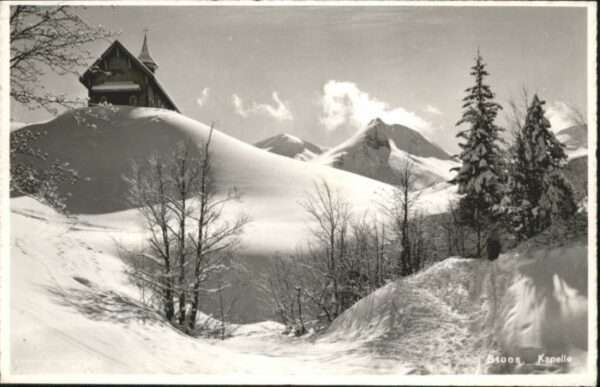 Stoos SZ Stoos Kapelle Winter