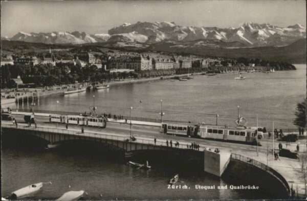 Zuerich toquai Brücke Tram x