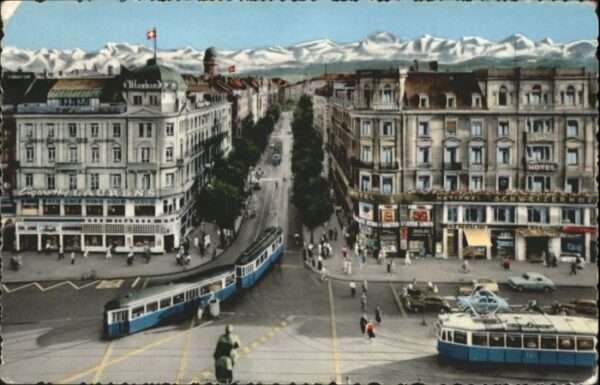Zuerich ahnhofstrasse Tram