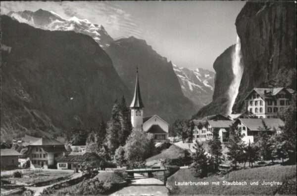 Lauterbrunnen BE Lauterbrunnen Staubbach Jungfrau Kirche