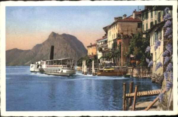 Gandria Lago di Lugano Gandria Schiff