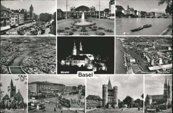 Basel BS Basel Marktplatz Bahnhof Rheinhafen Mün