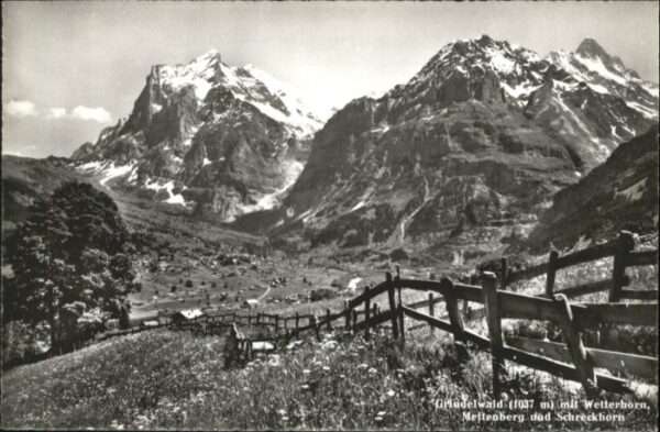 Grindelwald Wetterhorn Mettenberg Schreckhorn