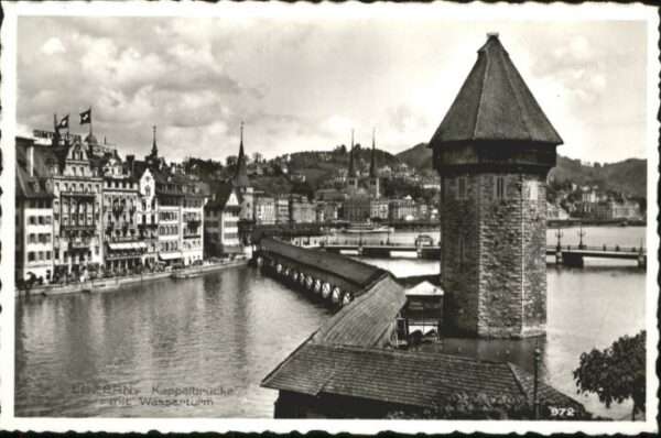 Luzern LU Luzern Kapellbrücke Wasserturm