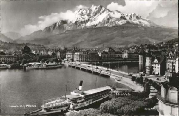 Luzern LU Luzern Pilatus Brücke Schiff