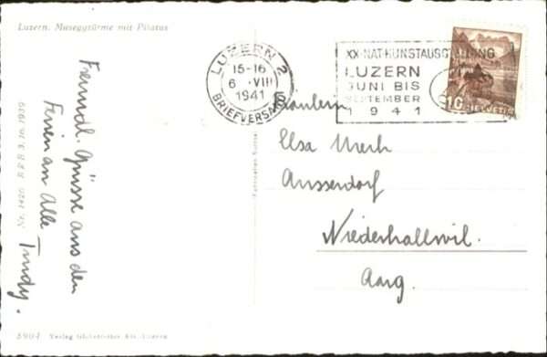 Luzern LU Luzern Museggtürme Pilatus – Bild 2