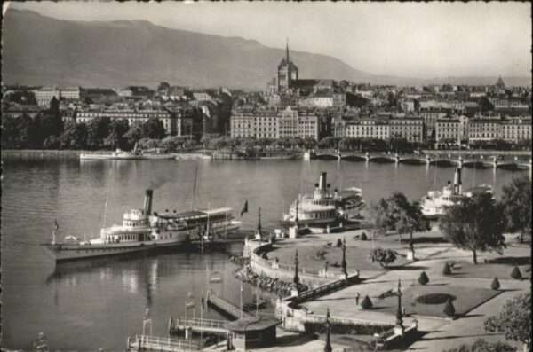 Genf GE Genf Schiff Brücke