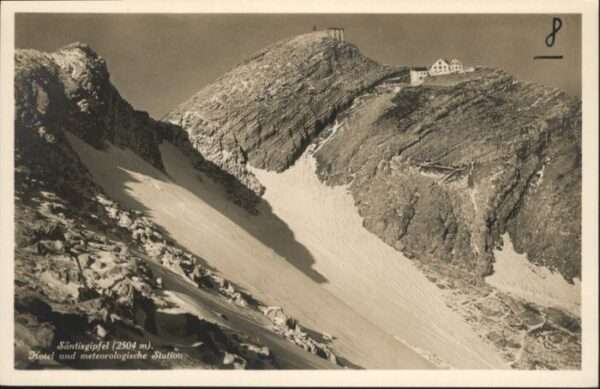 Saentis AR Säntis Gipfel Hotel Meteorologische Sta