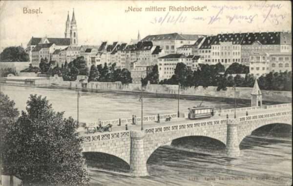Basel BS Basel Mittlere Rheinbrücke Tram