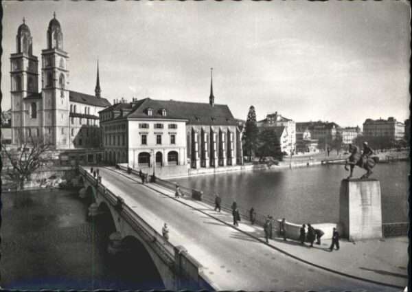 Zuerich elmhausbrücke Waldmann Denkmal  Grossmü