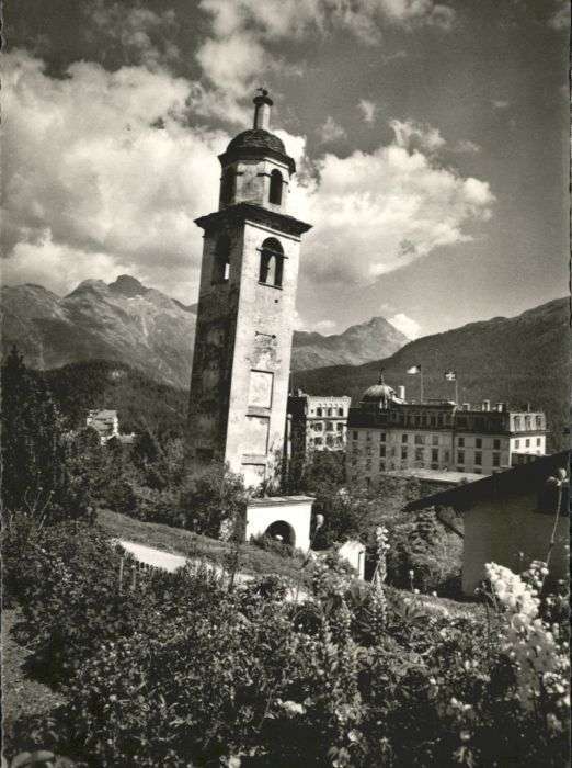 St Moritz GR St_Moritz Schiefer Turm