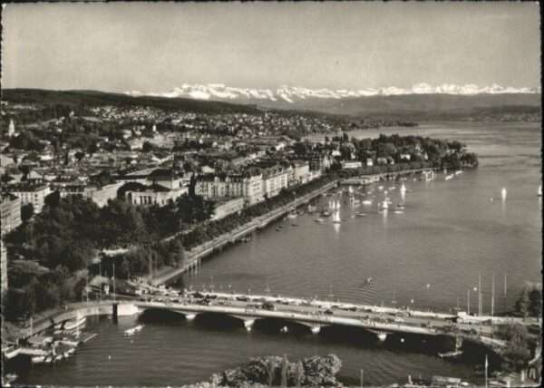 Zuerich rücke Uotquai Glarneralpen Fliegeraufna