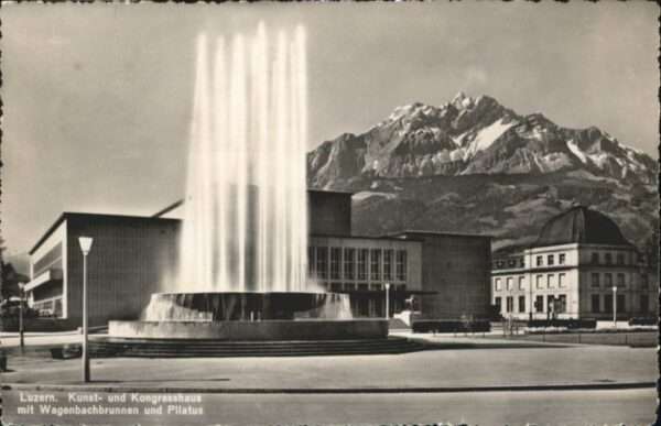 Luzern LU Luzern Kongresshaus Wagenbachbrunnen Pi