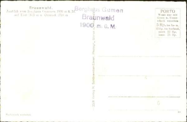 Braunwald GL Braunwald Berghaus Gummen – Bild 2