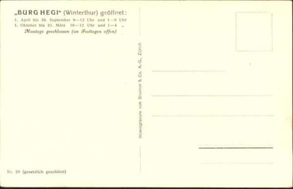 Winterthur Burg Hegi Glasgemälde Wappen – Bild 2