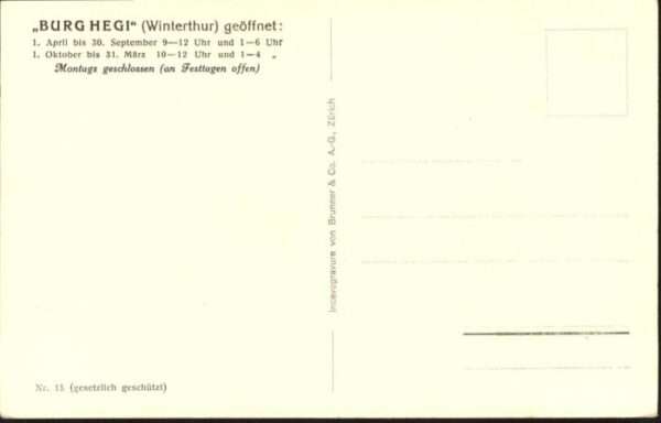 Winterthur Burg Hegi Gothische Turmstube – Bild 2