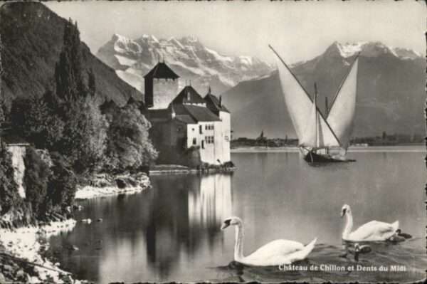 Chateau Chillon Dents du Midi Schiff Schwan
