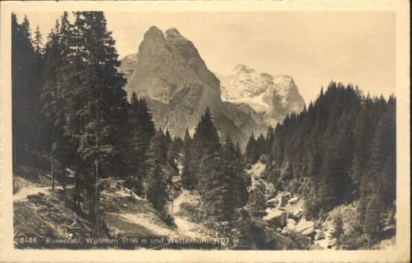 Rosenlaui Wellhorn Wetterhorn