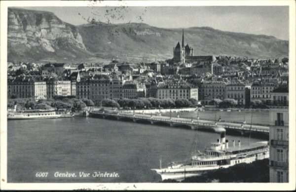 Genf GE Genf Brücke Schiff