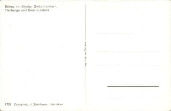 Brienz BE Brienz Kirche Gwächtenhorn Tierberge Be – Bild 2