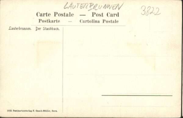 Lauterbrunnen BE Lauterbrunnen [Handschriftlich] – Bild 2