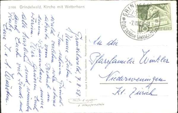 Grindelwald Kirche Wetterhorn – Bild 2