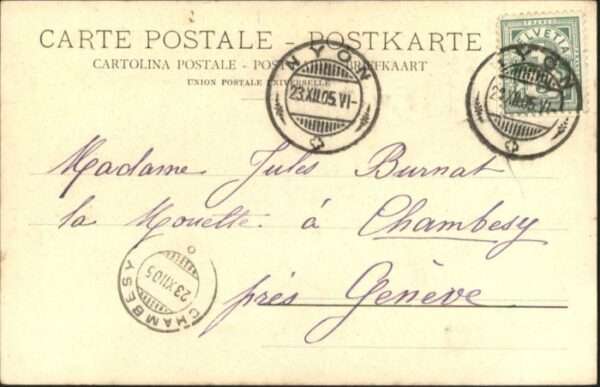 Nyon VD Nyon [Stempelabschlag] Rossinieres – Bild 2