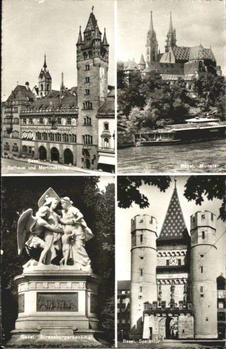 Basel BS Basel Rathaus Martins Kirche Münster St